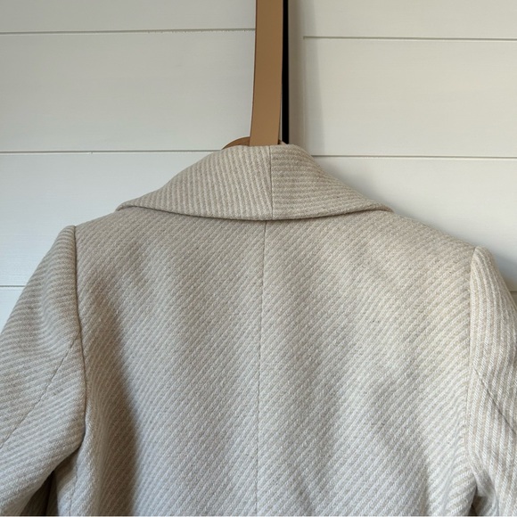 Mango Wool Wrap Coat Beige and Cream - worn once size XS Oversized Fit - Picture 10 of 12